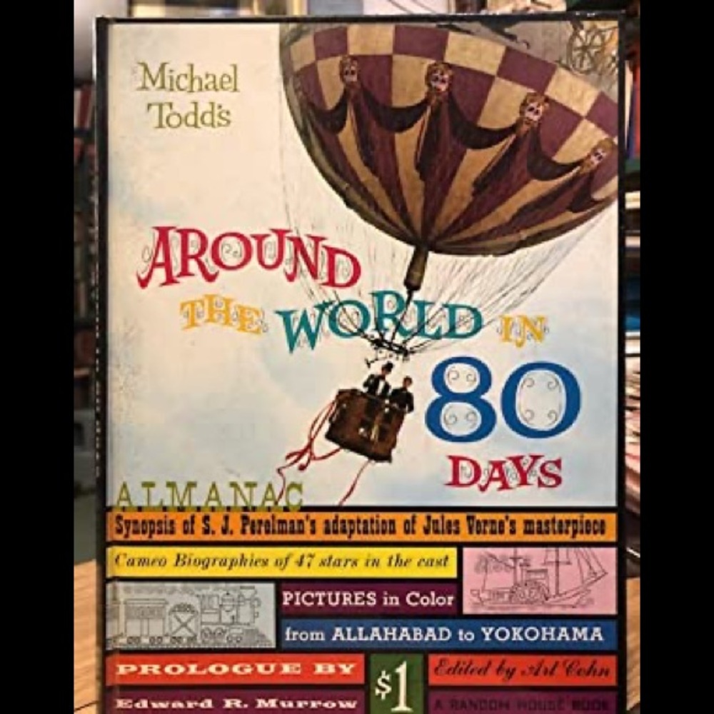 1956 Michael Todd's Around the World in 80 Days Almanac book hard cover
